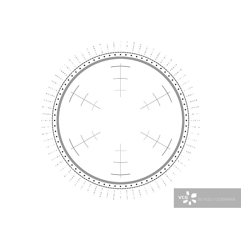 科幻圆形HUD信息图表元素图片素材