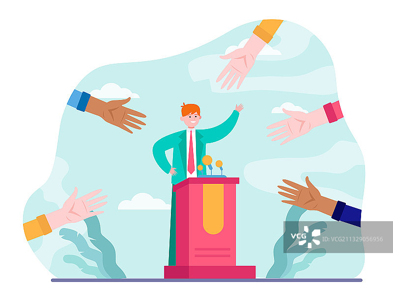 候选人竞选活动图片素材