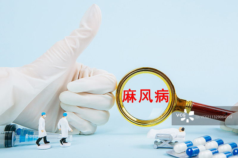 医疗概念：麻风病图片素材