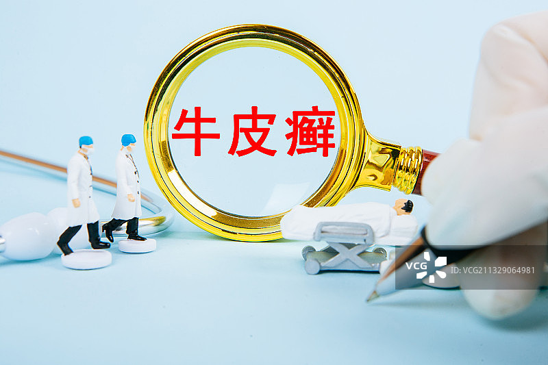 医疗概念：牛皮癣图片素材