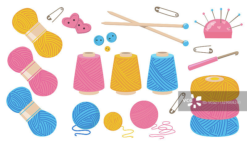 缝纫线套装图片素材