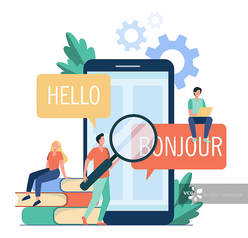 手机上的翻译应用图片素材