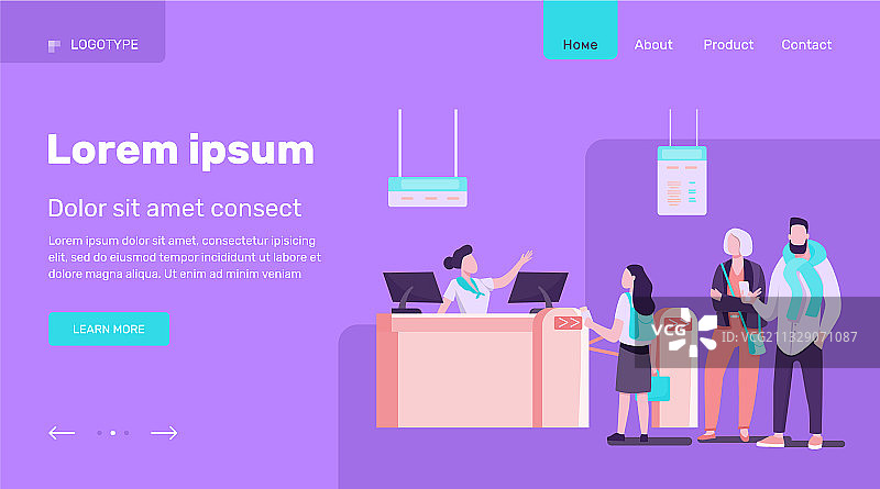 排队等待的乘客图片素材