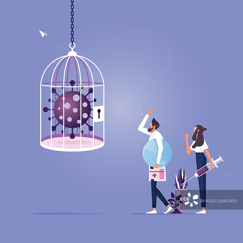 封锁以阻止新冠疫情爆发图片素材