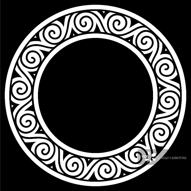 古老的圆形凯尔特斯堪的纳维亚设计图片素材