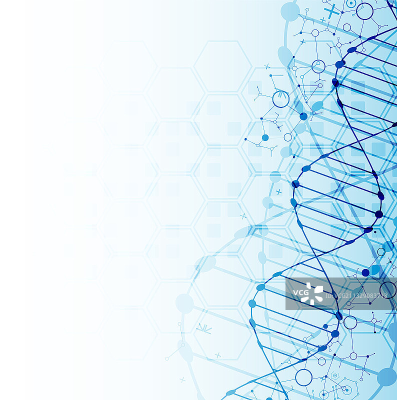 有DNA的科学模板墙纸或横幅图片素材