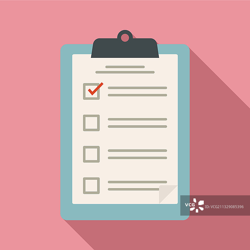 社会学剪贴板扁平风格图标图片素材