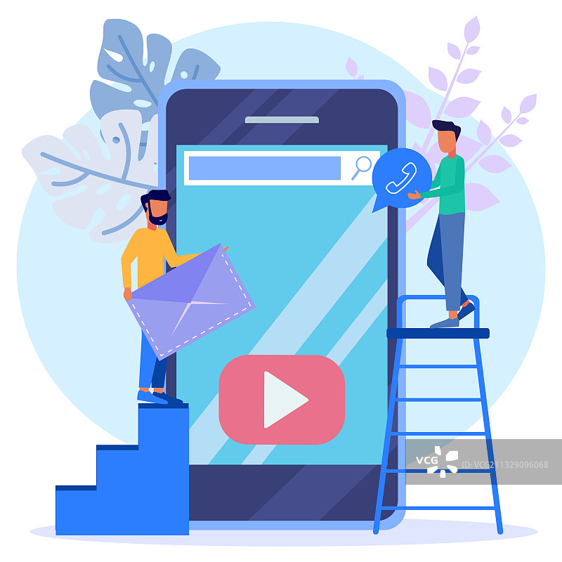 卡通人物社交媒体图形图片素材