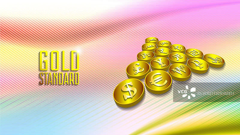 金色标准经济宣传海报图片素材