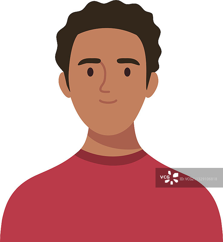 快乐年轻男人头像图片素材