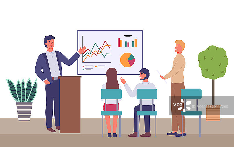 办公室会议：商务人士图片素材