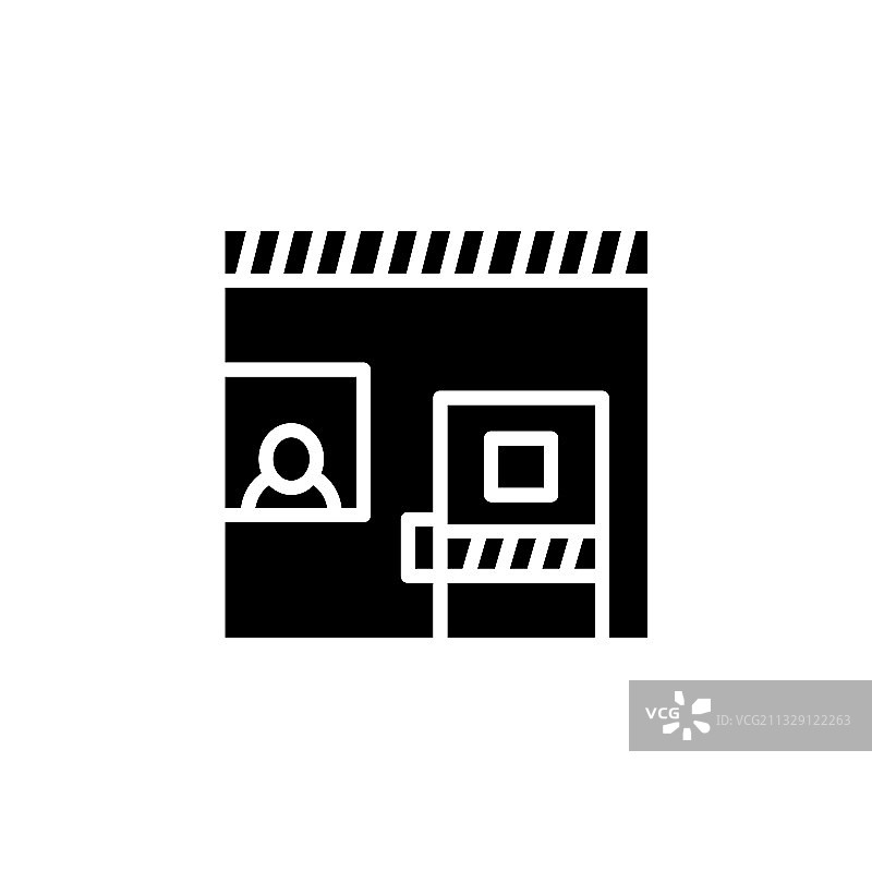 隔离室glyph图标图片素材