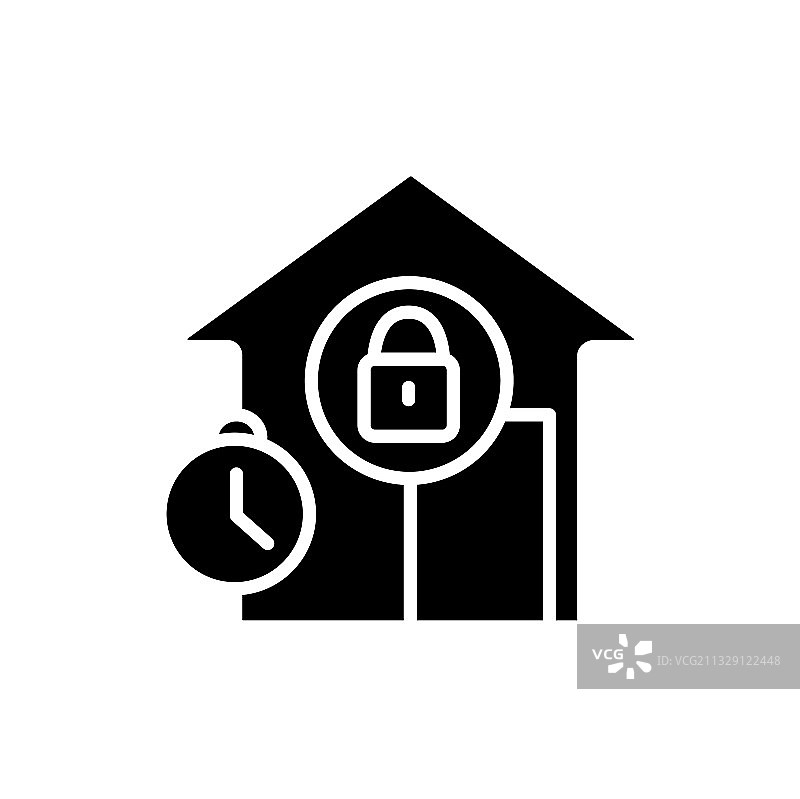 宵禁字形图标图片素材