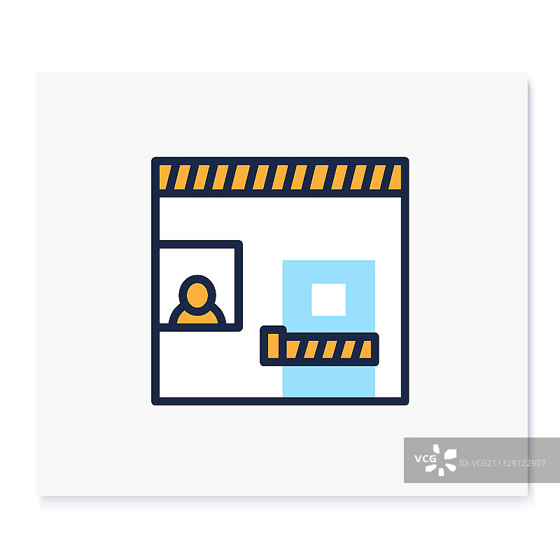 隔离室彩色图标图片素材