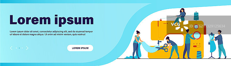 制作服装的裁缝图片素材