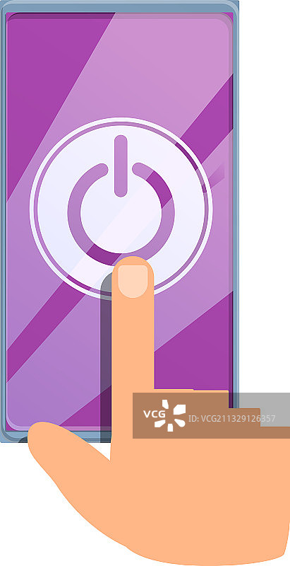 关闭手机卡通图标，数字排毒图片素材