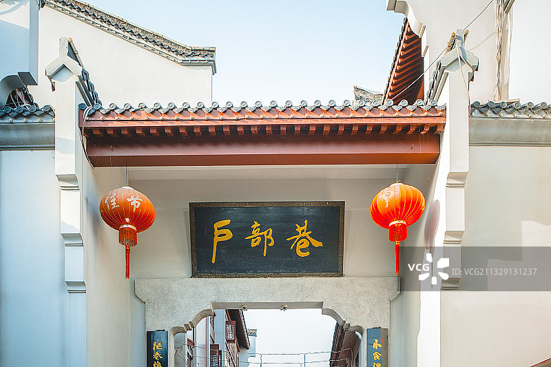 武汉著名小吃街户部巷图片素材