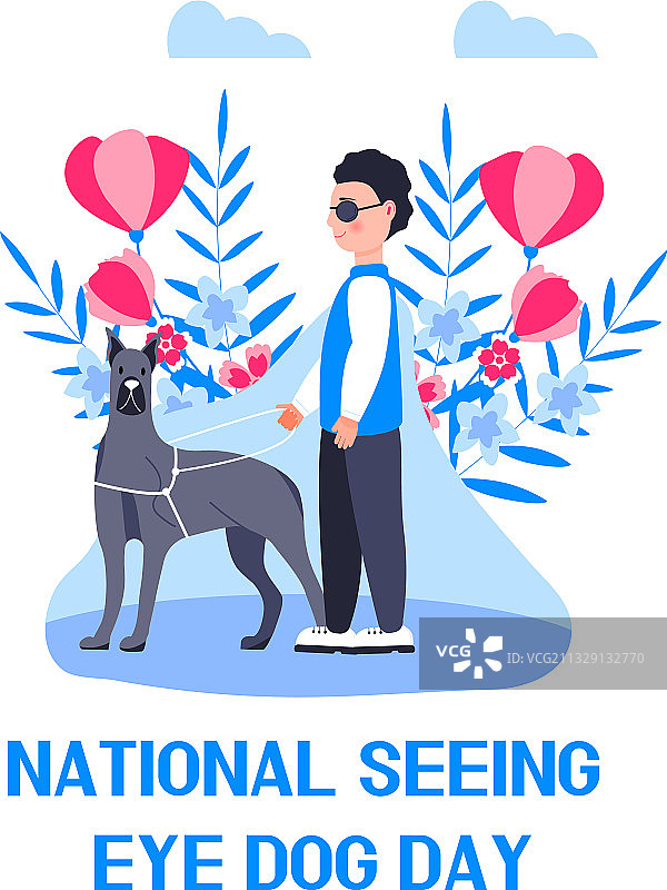 国家导盲犬日概念活动图片素材