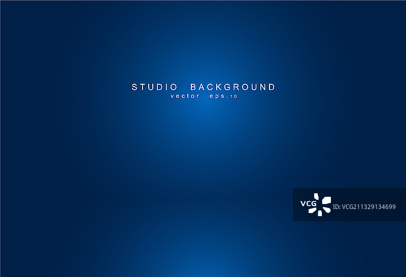 空旷蓝色影棚背景内景图片素材