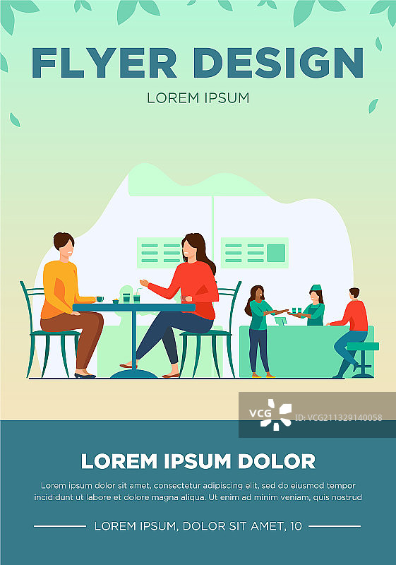 在美食广场或自助餐厅用餐的人们图片素材