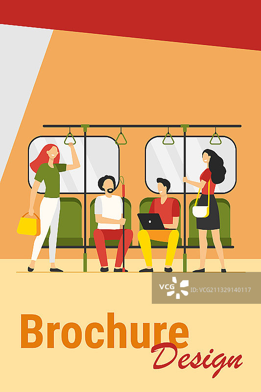 人们乘坐地铁或地下交通图片素材