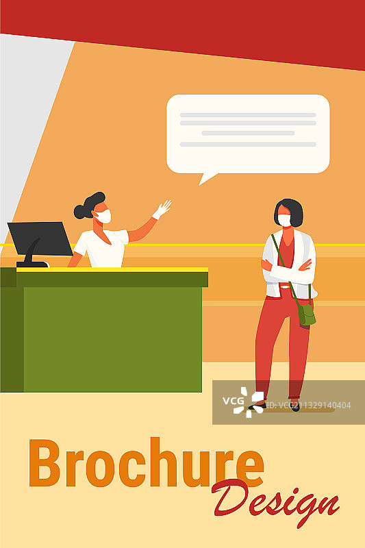 戴口罩的游客与机场工作人员图片素材