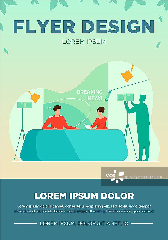 带电影工作人员的电视节目拍摄图片素材