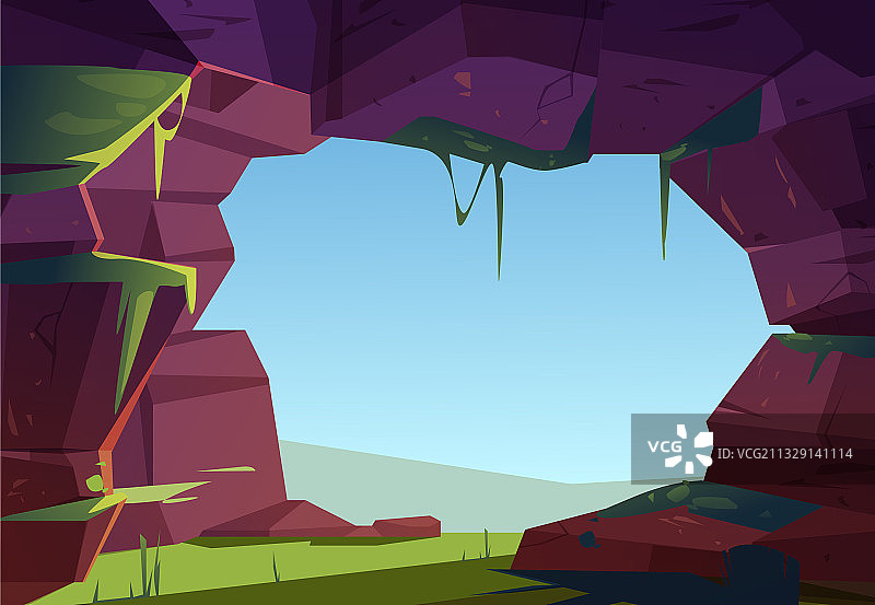 山洞岩穴入口图片素材