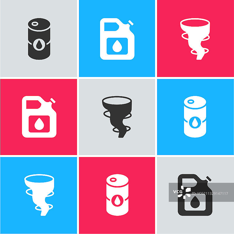 汽油桶和龙卷风图片素材