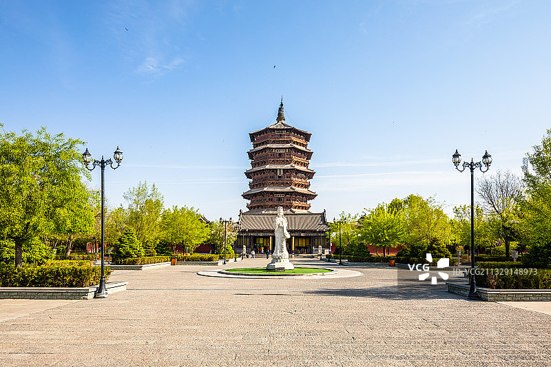 山西朔州应县木塔图片素材