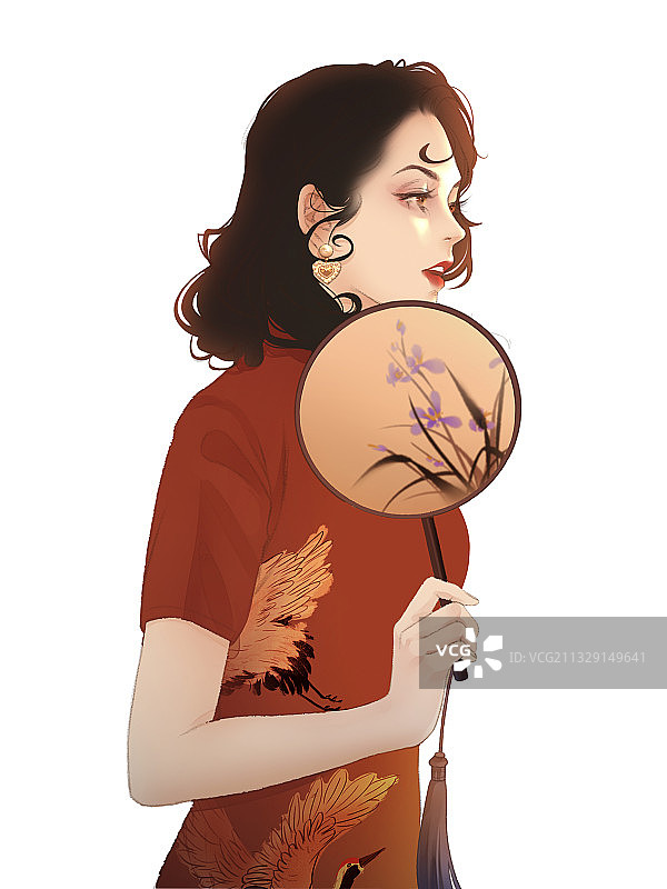 人物立绘之民国时期女2图片素材