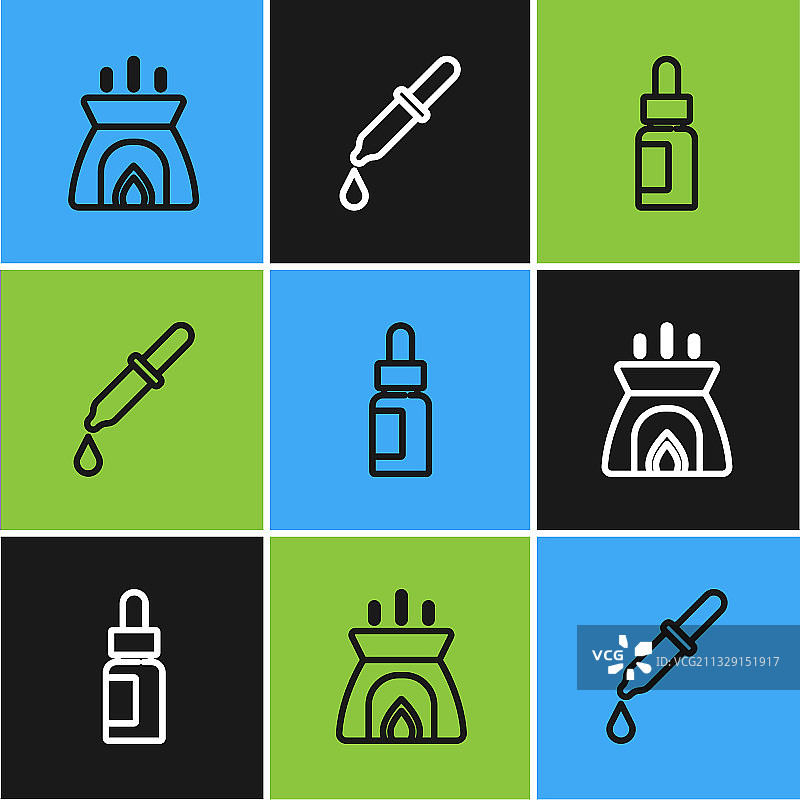 香薰蜡烛、精油瓶图片素材