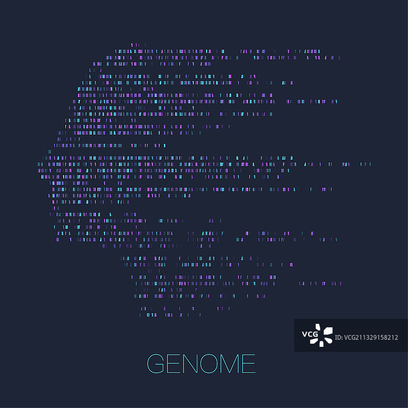 基因组大数据可视化图片素材