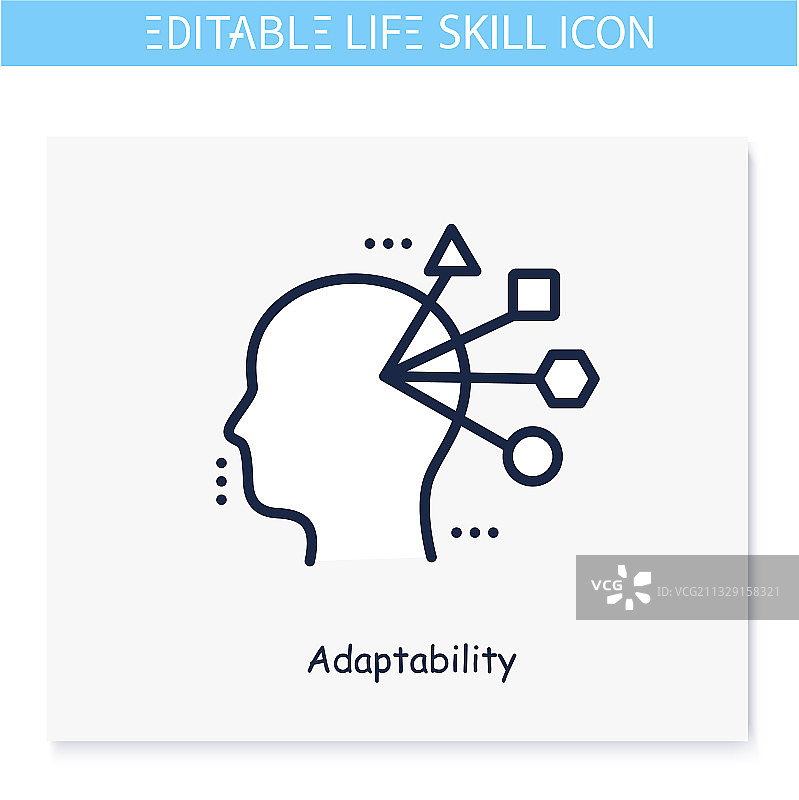 适应性线条图标图片素材
