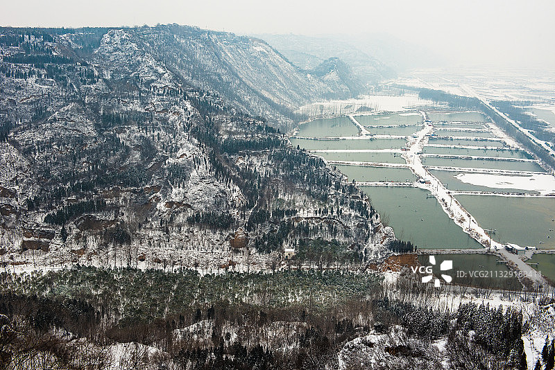 桃花峪-汉霸二王城-鸿沟-黄河图片素材