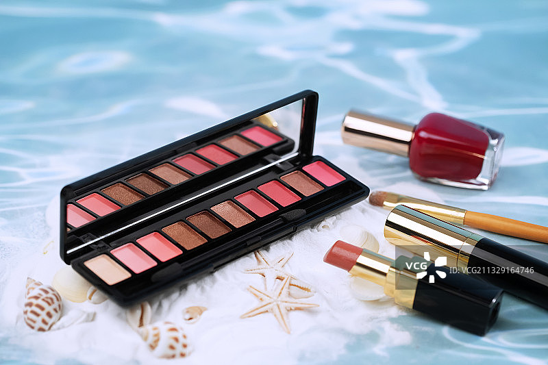 夏天,波纹,清新,化妆用品图片素材