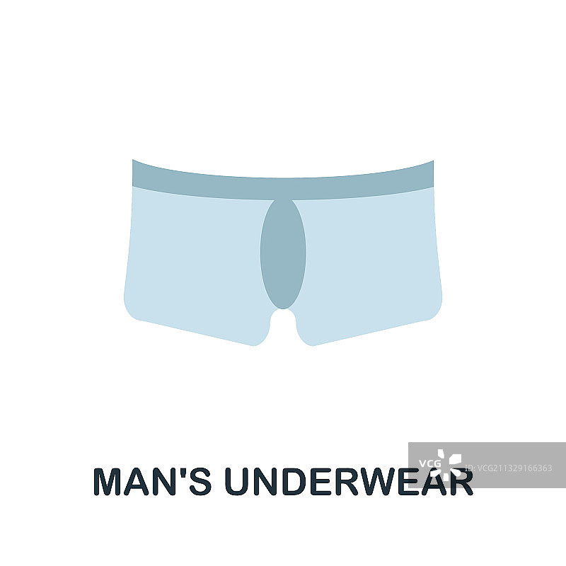 男士内裤扁平图标图片素材