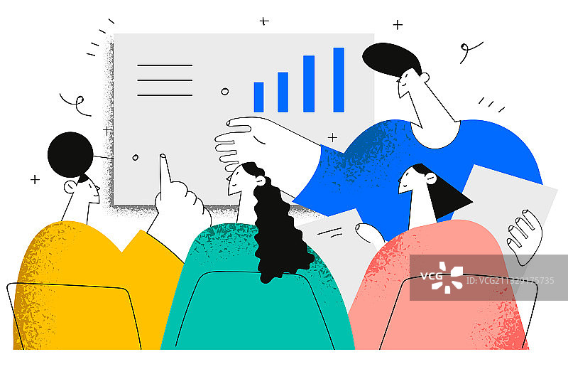 办公室头脑风暴谈判会议图片素材