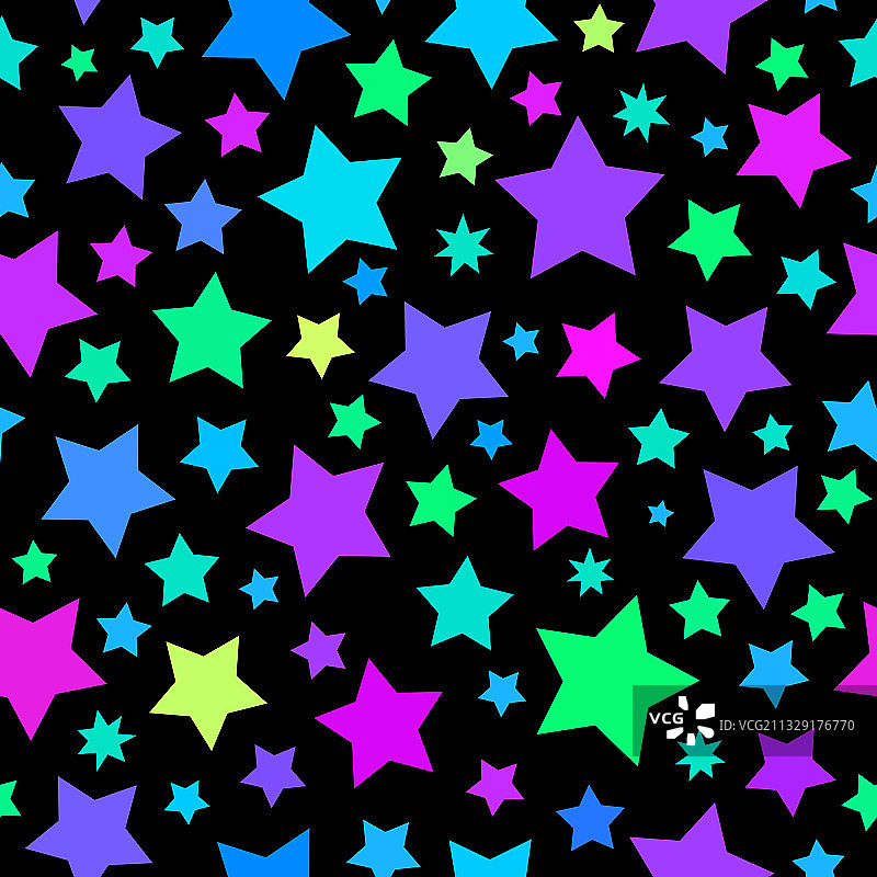 圣诞星形无缝图案图片素材