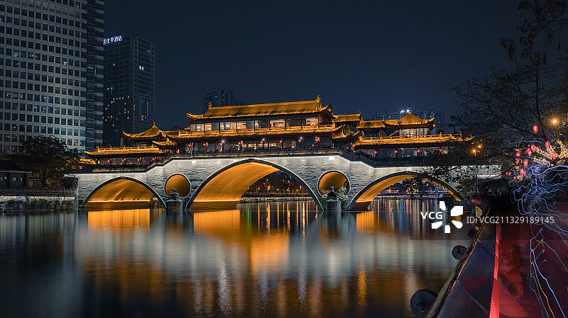 四川成都安顺廊桥图片素材