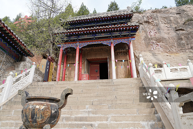 山西省 吕梁市 临县 义居寺 万佛洞图片素材