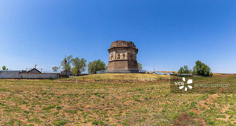辽中京遗址 赤峰 宁城辽中京遗址，契丹半截塔有一种残缺的美图片素材