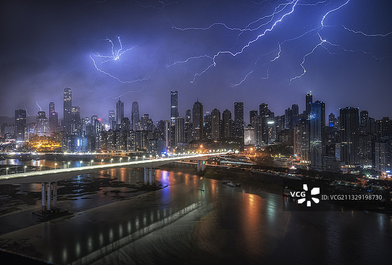 重庆闪电图片素材