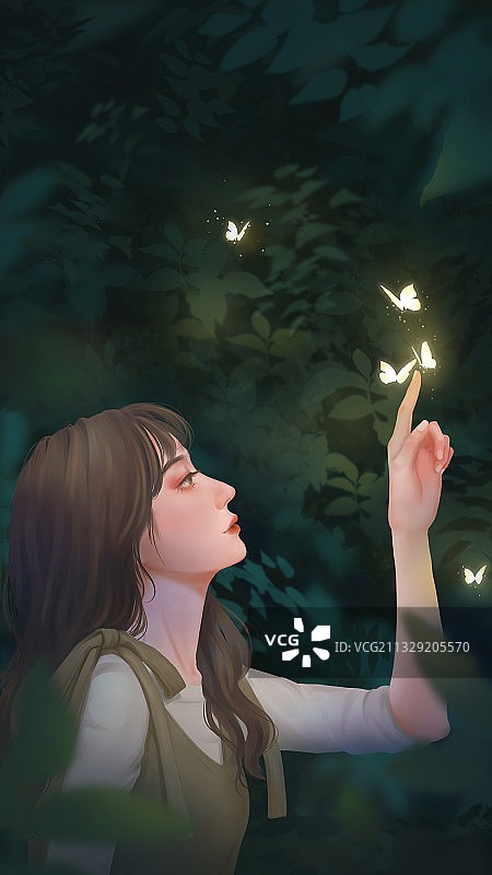 孤独荧光图片素材