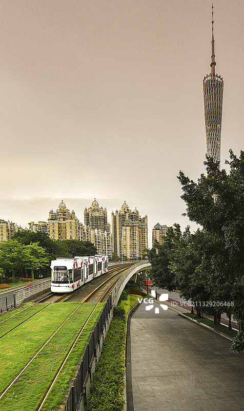 广州有轨电车图片素材