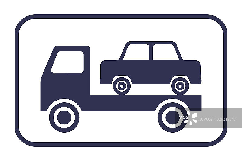 白色背景上的黑色汽车疏散图标图片素材