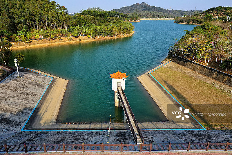 广东省东莞市凤岗镇南门山森林公园航拍图片素材