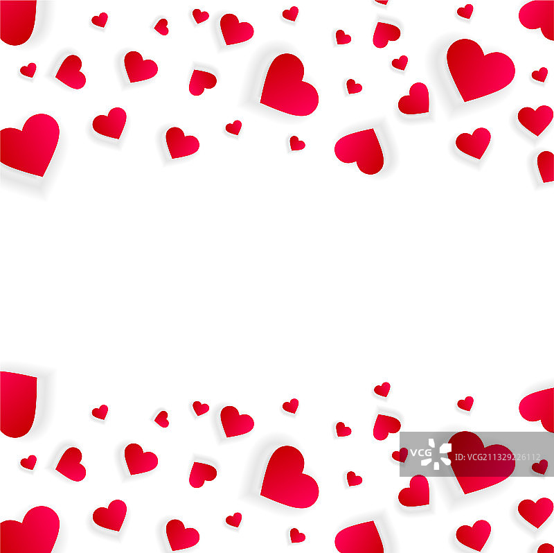 爱心边框banner背景图片素材