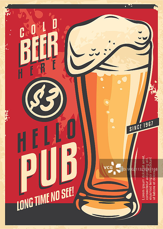 啤酒吧墙面装饰广告图片素材