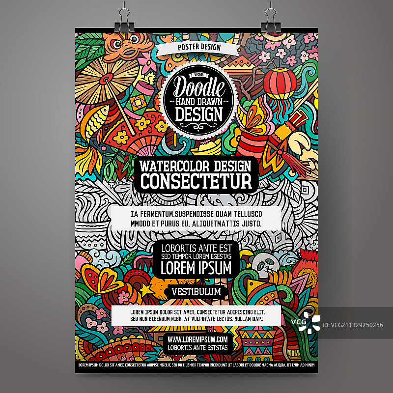 卡通手绘涂鸦中国新年图片素材